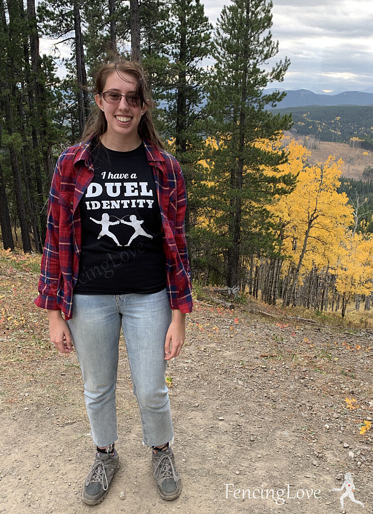 duel identity fencing t-shirt outdoor photo