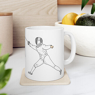 Gift for fencers and coaches - fencing mug