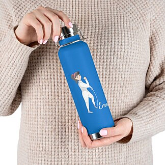 Anime Fencing Girl Water Bottle - Personalized Fencer's Gift