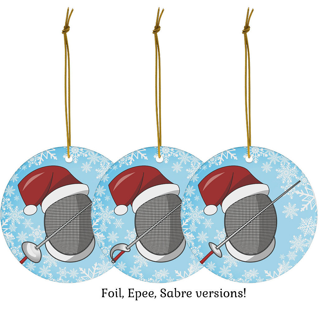 Fencing Christmas Ornament - Fencing Love