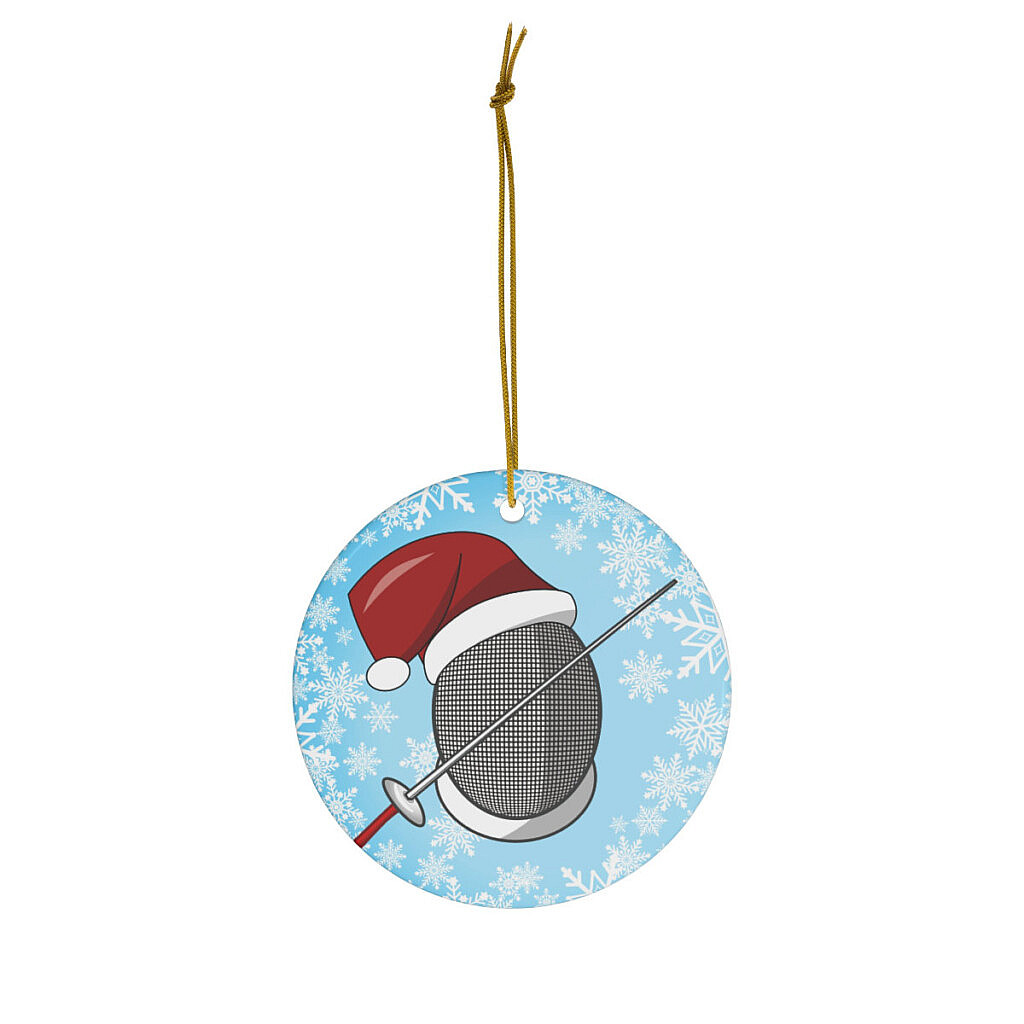 Fencing Christmas Ornament - Fencing Love