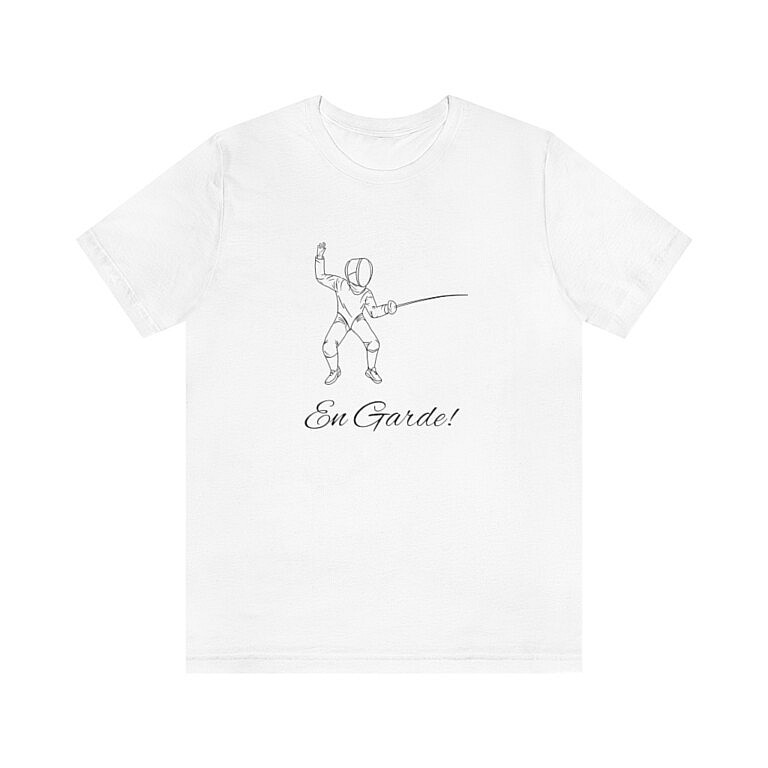 Maglietta T-Shirt Evolution Scherma FENCEVOLUTION – Uomo, 100% Cotone, Vestibilità Ottimale, Stamapa Schermidore