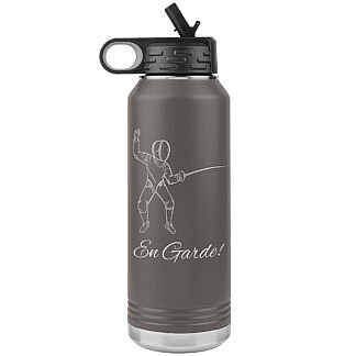 Laser Engraved Fencer Water Bottle