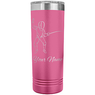Custom Fencing Tumbler Pink