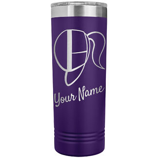 Custom Fencing Girl Tumbler Purple