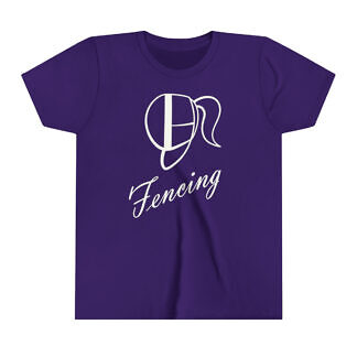 Girly Fencing Shirt with Mask and Ponytail